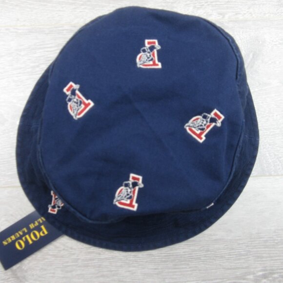 Polo Ralph Lauren Embroidered P-Wing Bucket Hat Adult Size L/XL Navy Blue NEW - Picture 5 of 12